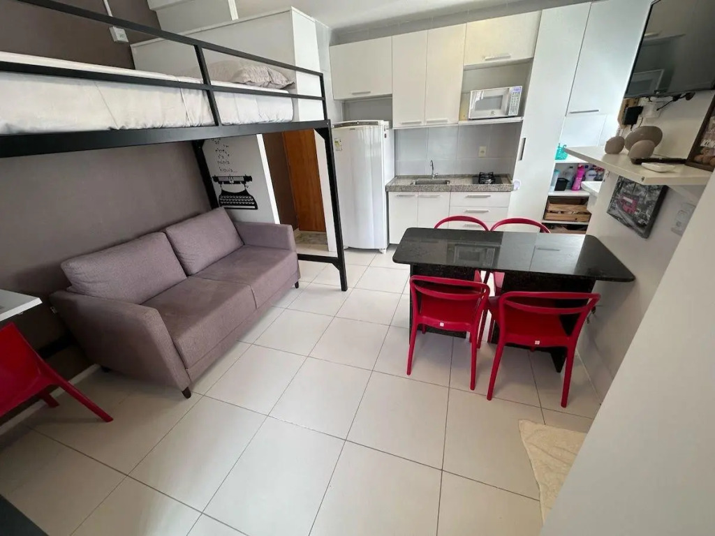 Moderno Flat Com Piscina, Wifi 500mbps, Localizado A 350 Metros Da Praia Boa Via