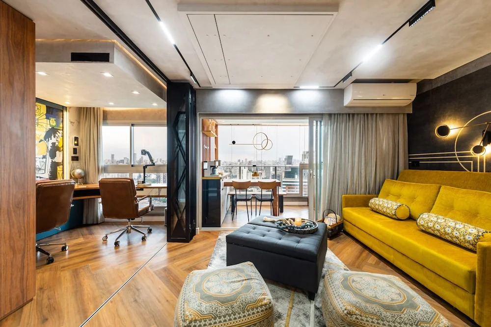 Stunning Views | Luxurious Apartment with Marginal Pinheiros View at River One Residencial by Okaeri Home Apartments