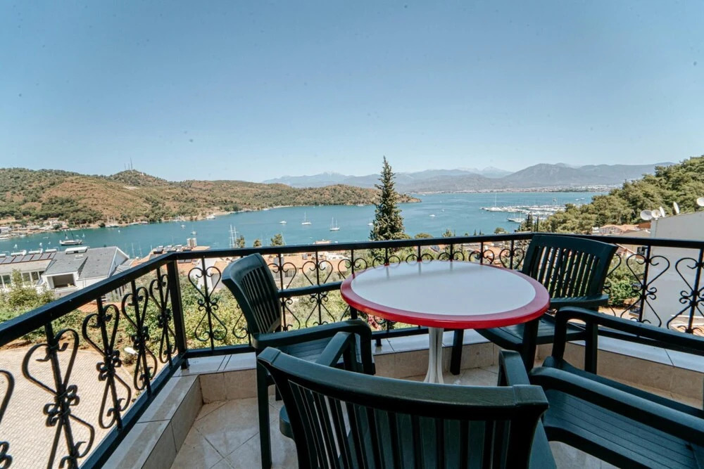 Colorful Seaside Home With Sea View in Fethiye