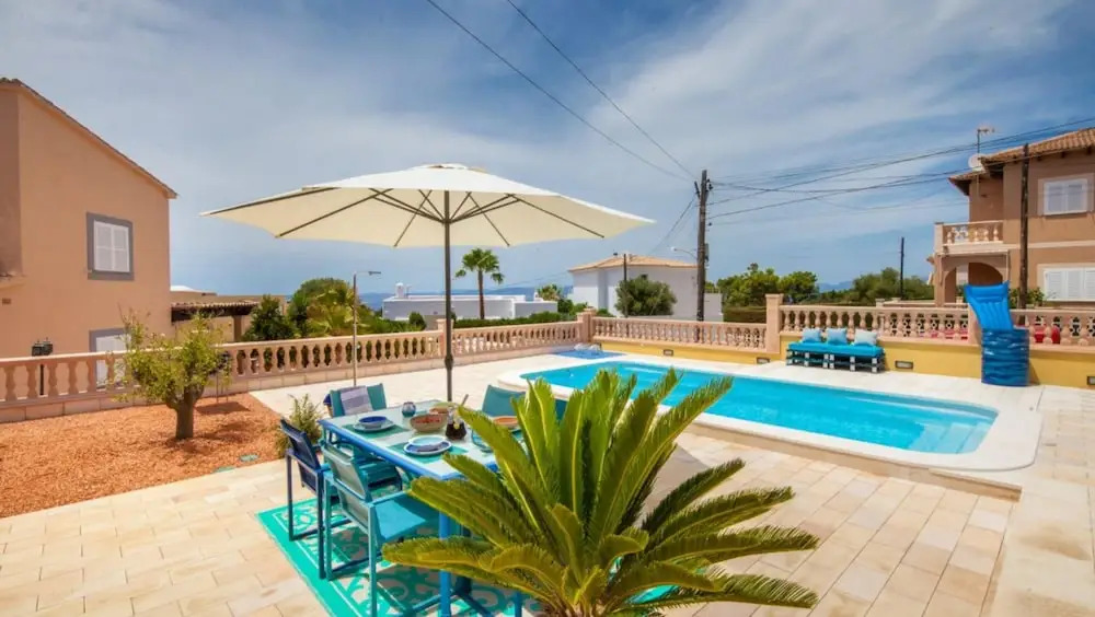 Villa With 3 Bedrooms in Llucmajor, With Wonderful sea View, Private P