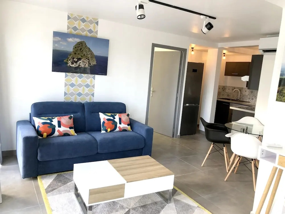 House With 2 Bedrooms in La Trinité, With Wonderful sea View, Pool Acc