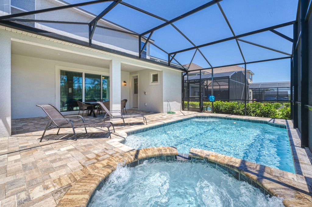 Spacious home with private pool near Disney