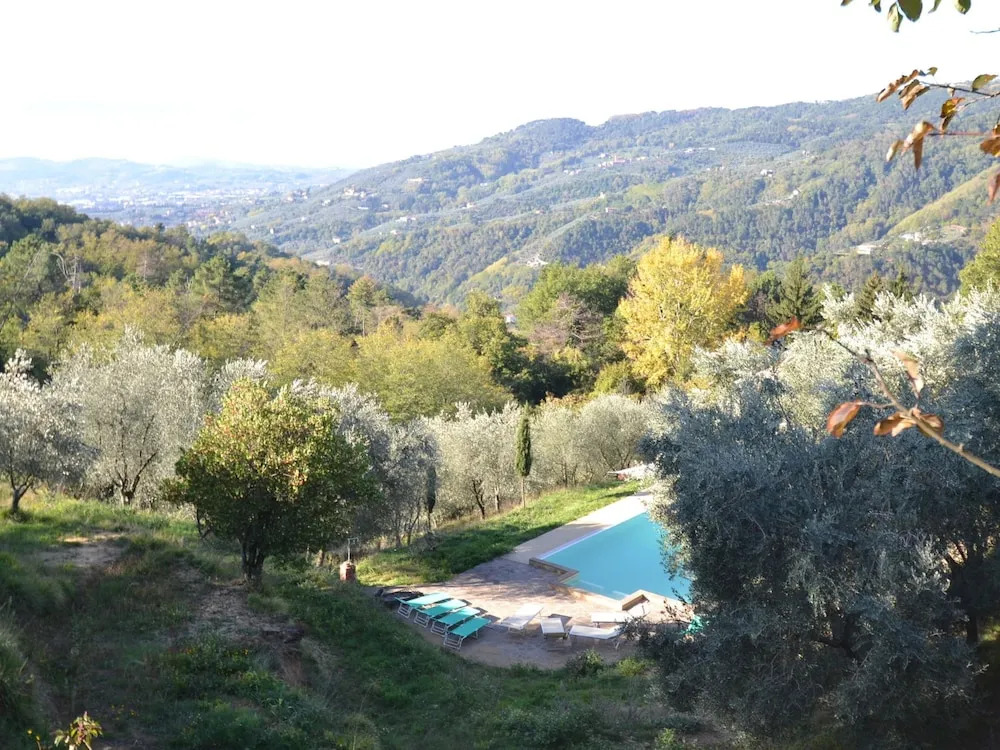 Modern Poolside Home in Pescia