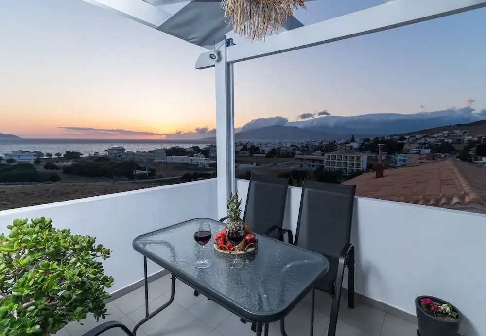 Kalamaki-Sunset - Scenic Sunset & Sea Views - Steps from Shore