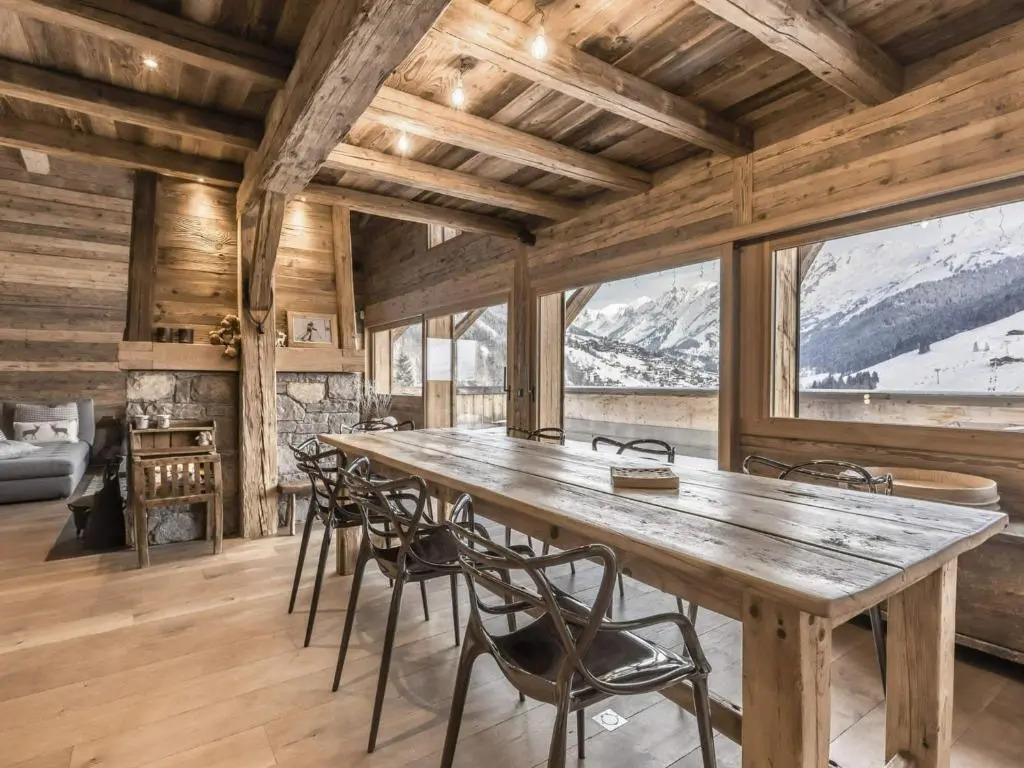 Chalet 5★, 12 pers, spa, sauna, proche pistes, 5 ch. - FR-1-304-229