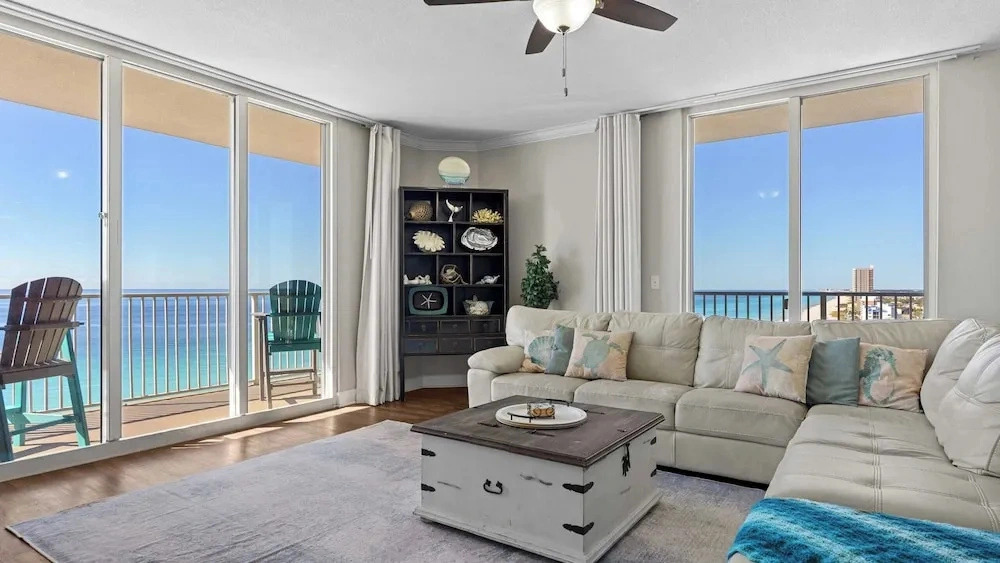 Gulf-front PCB Condo w/ Balcony, Resort Amenities, Game Room, Pools & Beach Gear Tortuga 1301 by Avantstay