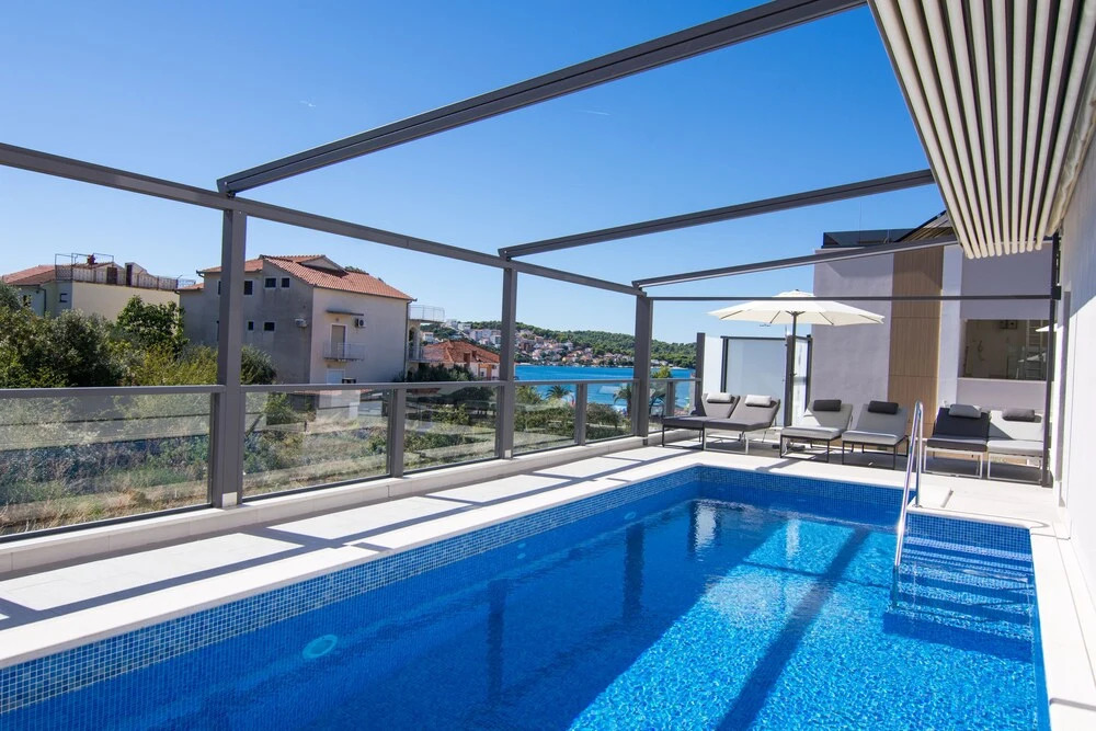 Villa 23 A heated pool