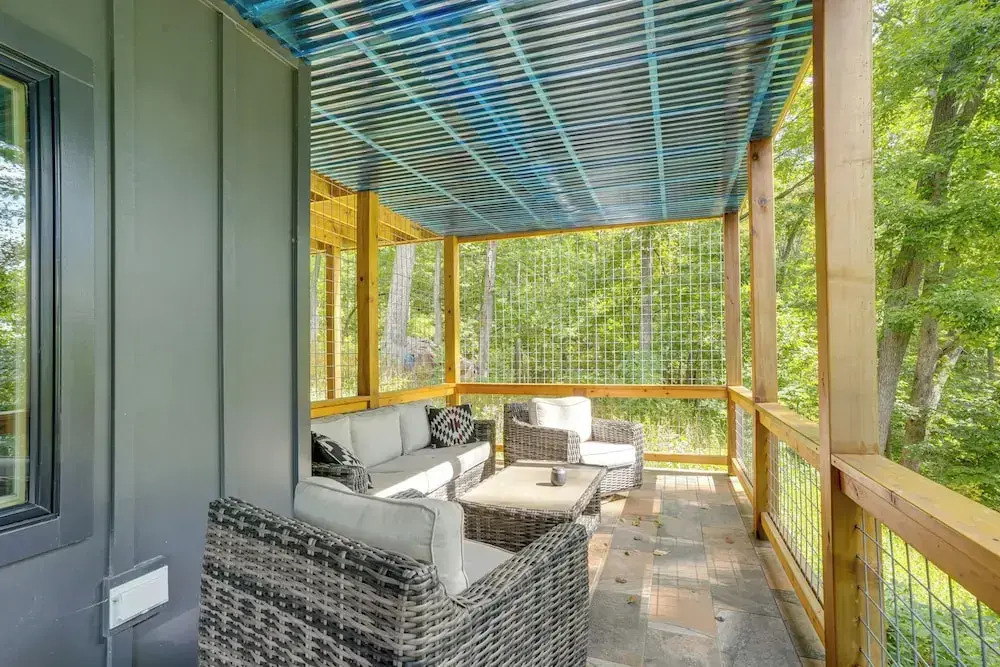 Modern Nellysford Getaway w/ View: Deck & Fire Pit
