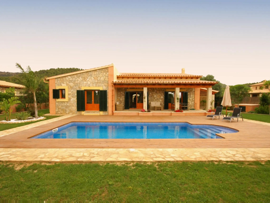 Modern villa surrounded by pine forests and mountains with private pool