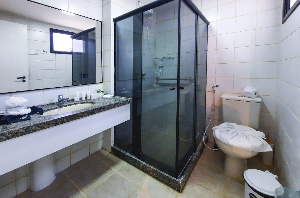 Aquaville Resort Pé na Areia 3 suítes 7 Pessoas