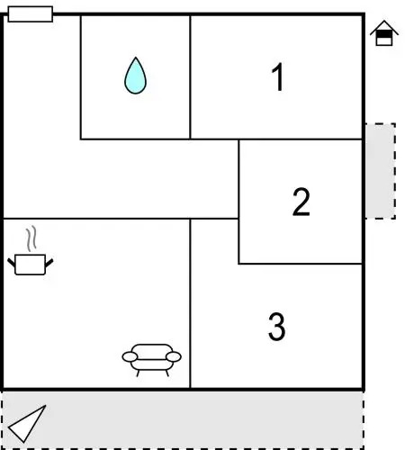 Three-Bedroom Apartment in Pucisce