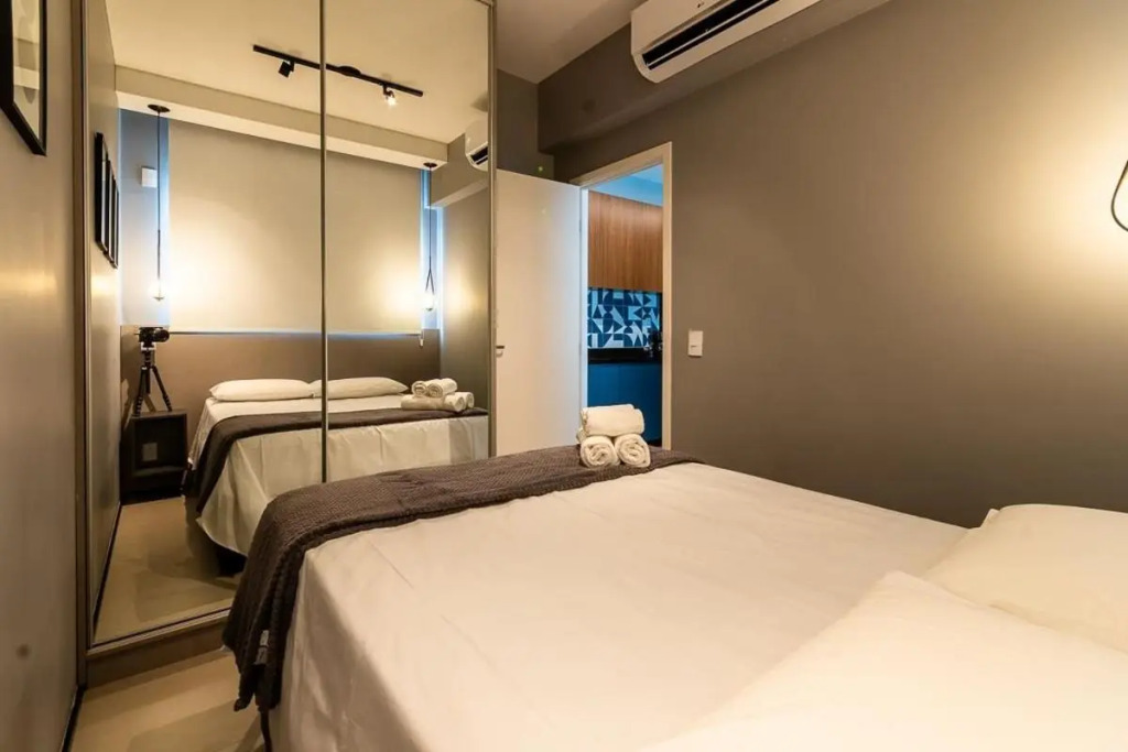 Studio Novíssimo com Piscina no Rooftop e vista para o Allianz Parque - VN 12