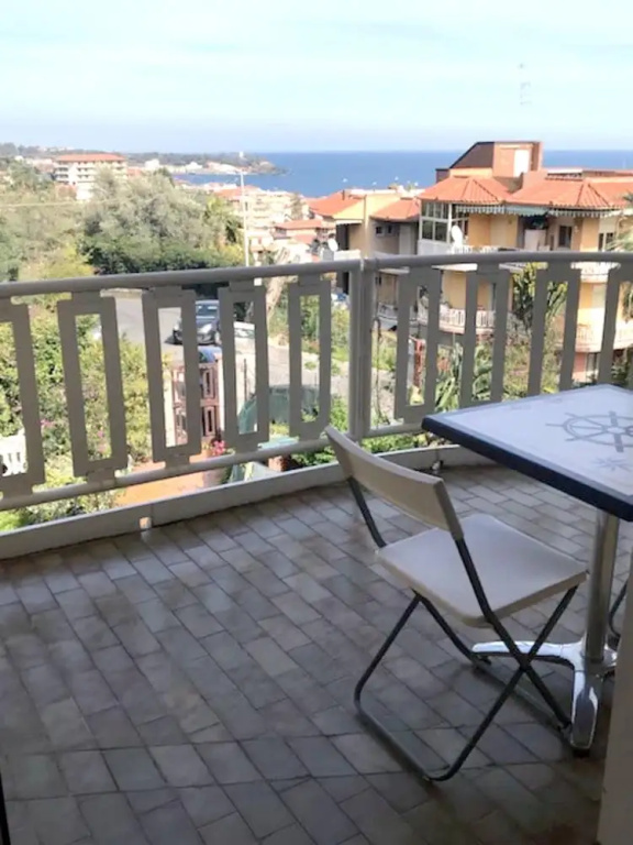 Studio In Aci Castello With Wonderful Sea View Furnished Balcony And Wifi