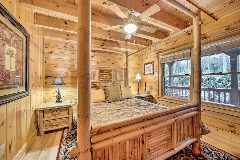 Walk to Golfing: Grand Maggie Valley Cabin