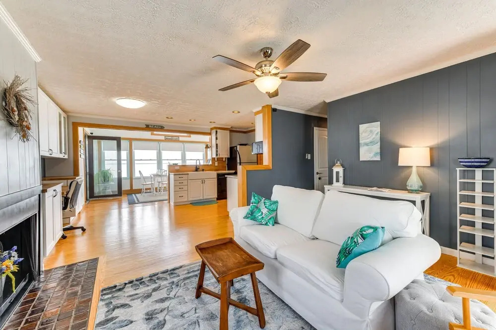 Riverfront Colonial Beach Home w/ Private Beach!