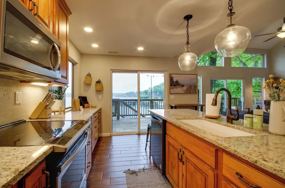 Furnished Deck, Boat Slip! Lake of the Ozarks Home