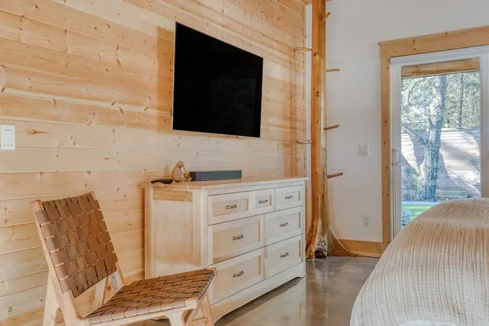 Boutique Cabin Design Luxury Hot Tub Path to Beach