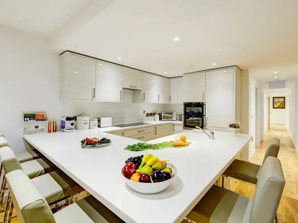 With two Terraces Overlooking the Town of Hythe and the sea in the Distance