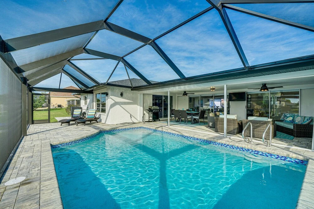 Canal-front Escape w/ Lanai & Pool in Cape Coral!