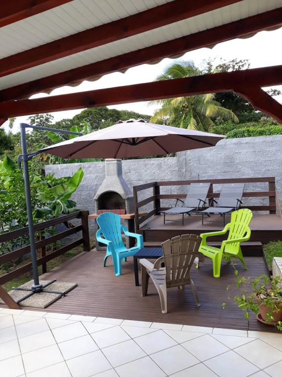 Apartment with One Bedroom in Fort-De-France, with Wonderful Sea View, Enclosed Garden And Wifi - 2 Km From the Beach