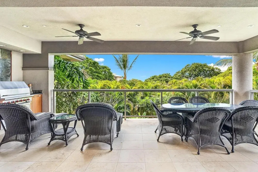 Luxurious Ho'olei 12-2, Lush View, Close to Pool, Sleeps 8 in Beds, Central AC!