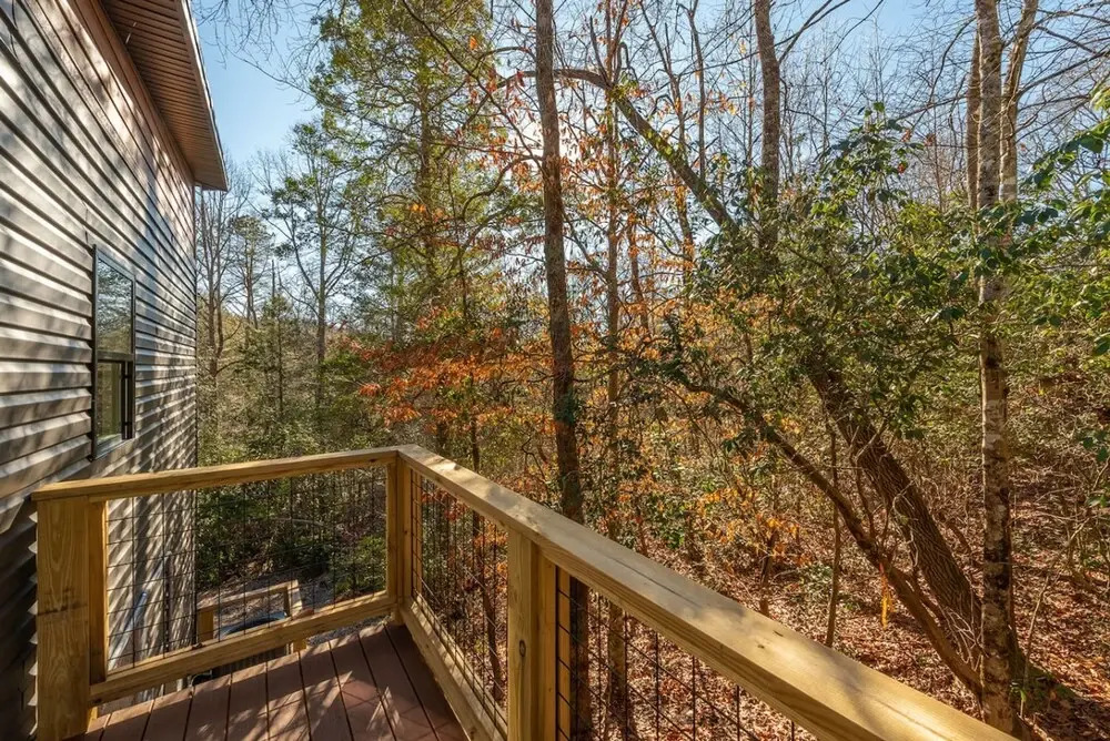 Modern Forest Retreat Sauna Fireplace Views