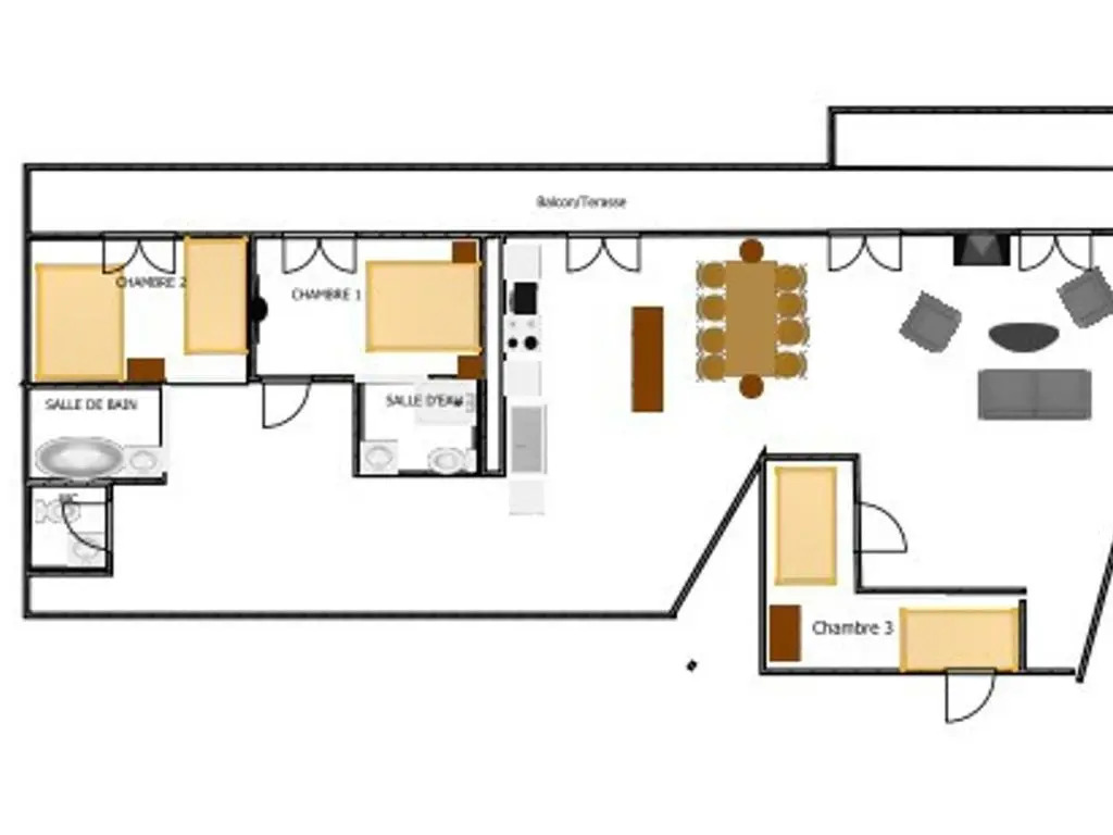 Appartement Valloire, 4 pièces, 9 personnes - FR-1-263-215