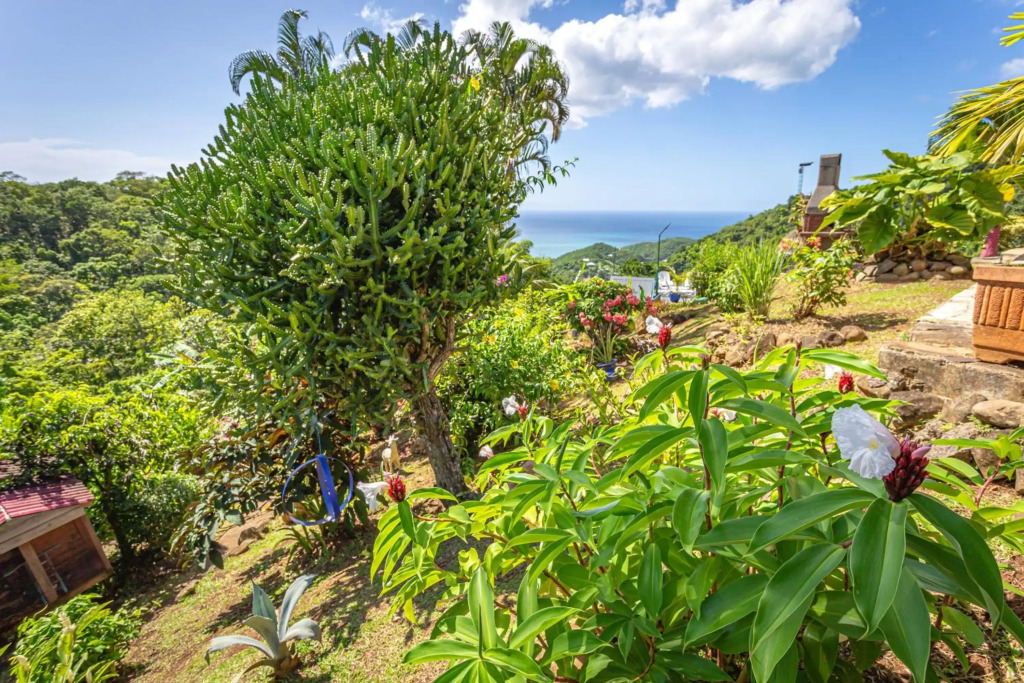 Villa douillette à Deshaies - Vue sur la mer et la montagne - 96 m²