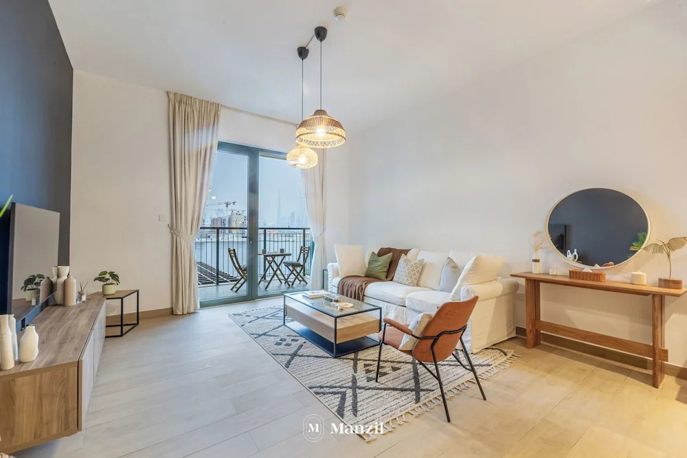 Manzil - 1BR | Near La Mer Beach | Pool & Sea View