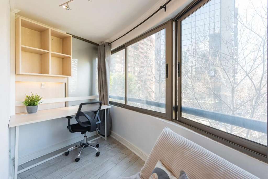 Vitacura Zen 2BR W/ Parking, Wifi, Gym & Mall