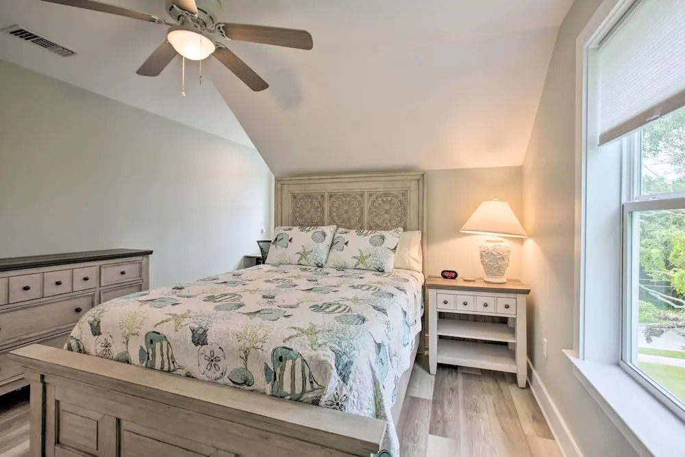 Modern Waveland Home w/ Deck, Walk to Beach!
