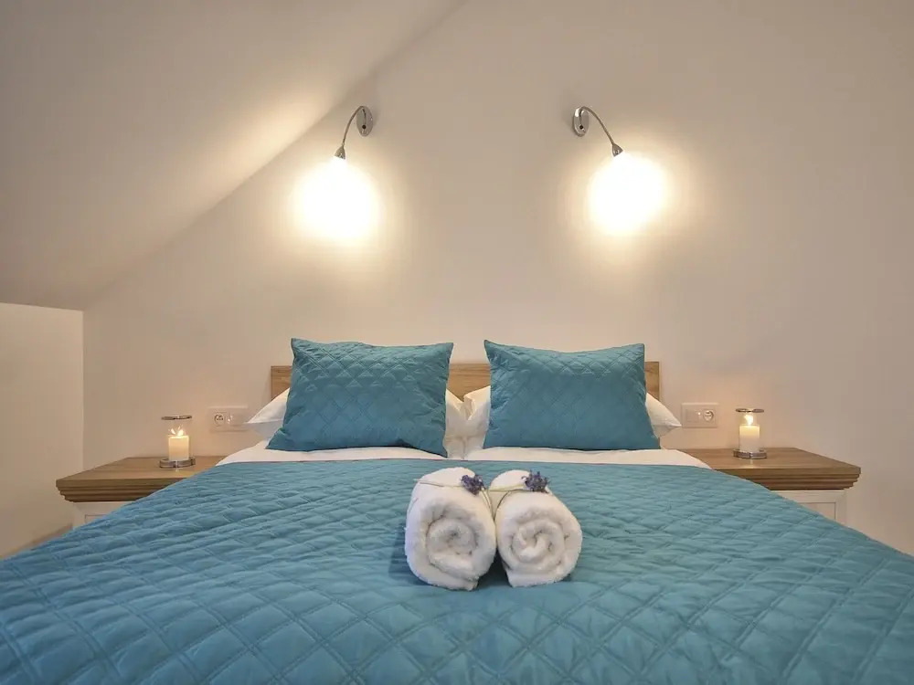 Duplex Apartments 300 m From the Sea. Living Room, 2 Bedrooms, own Terrace