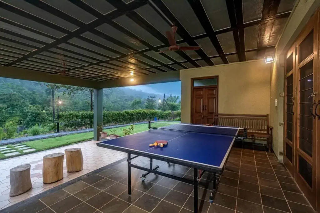 SaffronStays Ambaram - 3BR countryside villa with verandah, bonfire & riverside trails near Imagica & Pali Temple