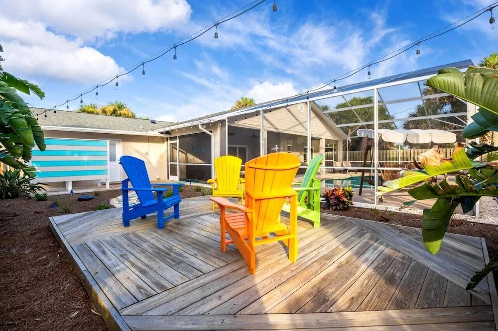 Sandcastle Harbor Pool & Firepit Steps to the Beach