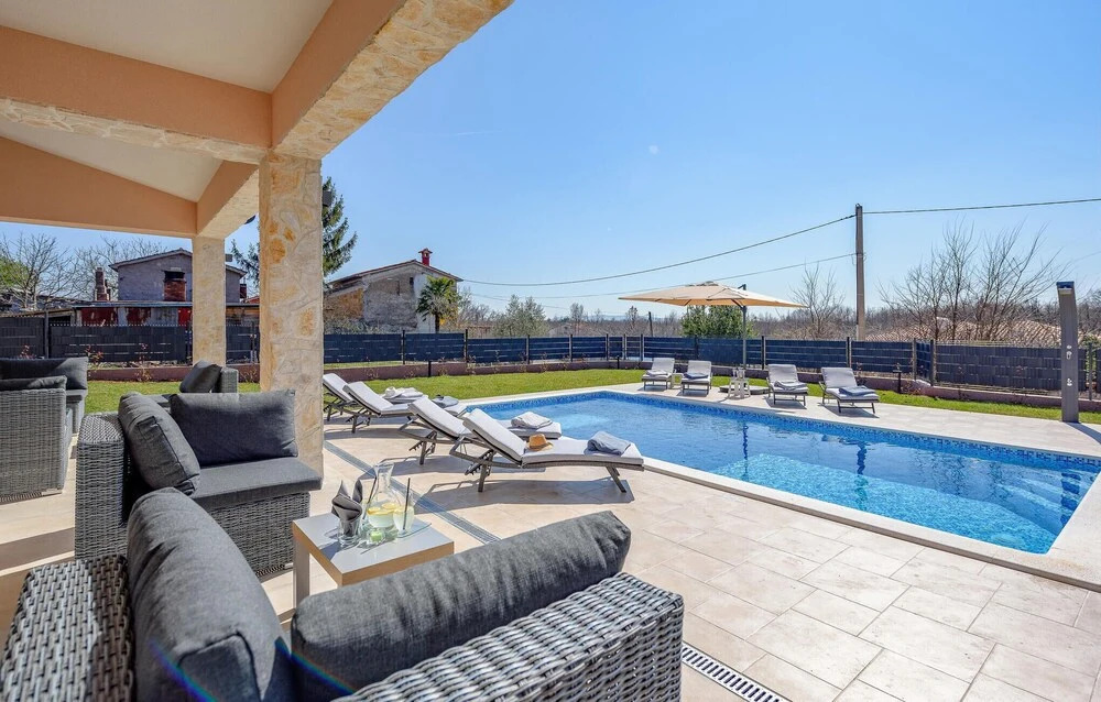 Awesome Home in Nedescina With Outdoor Swimming Pool, Wifi and Heated Swimming Pool