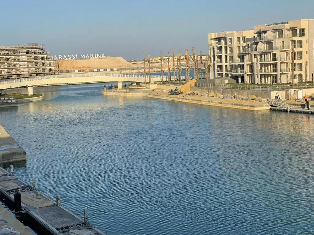 Studio for rent at marina marassi 1 first row Qanal with new furniture