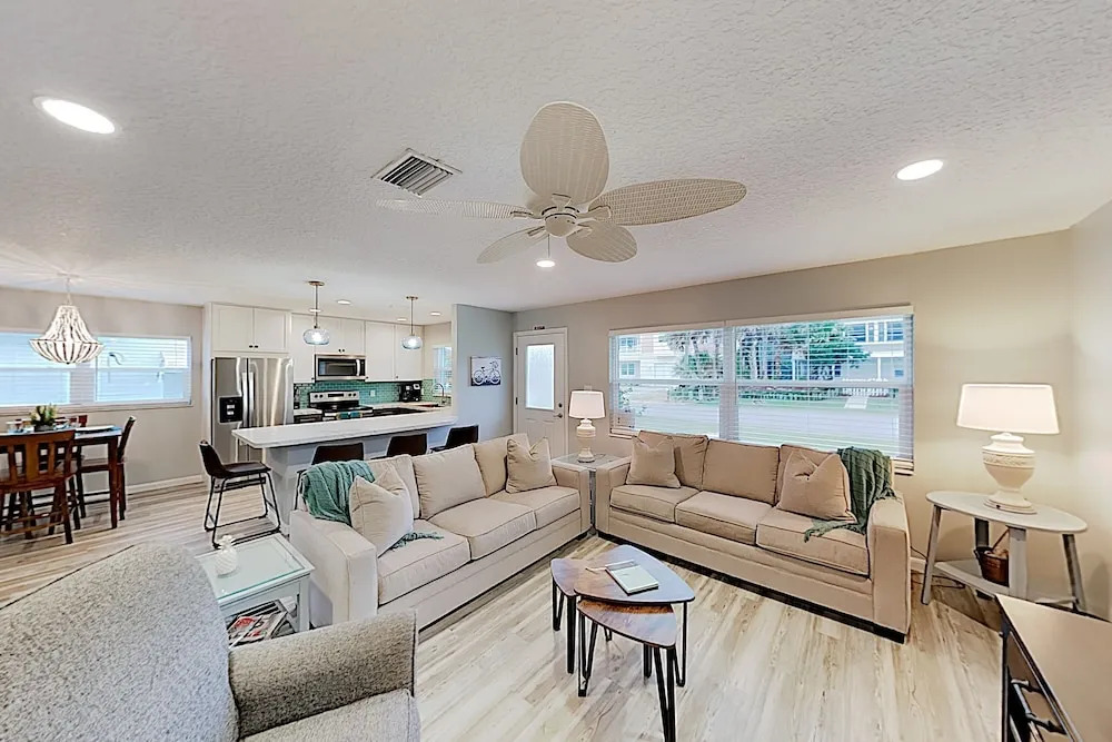 New Listing! Updated Coastal Gem W/ Screened Porch 3 Bedroom Home