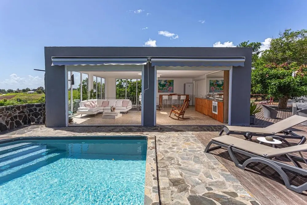 Villa With 2 Bedrooms in Sainte Rose, With Wonderful sea View, Private Pool, Enclosed Garden