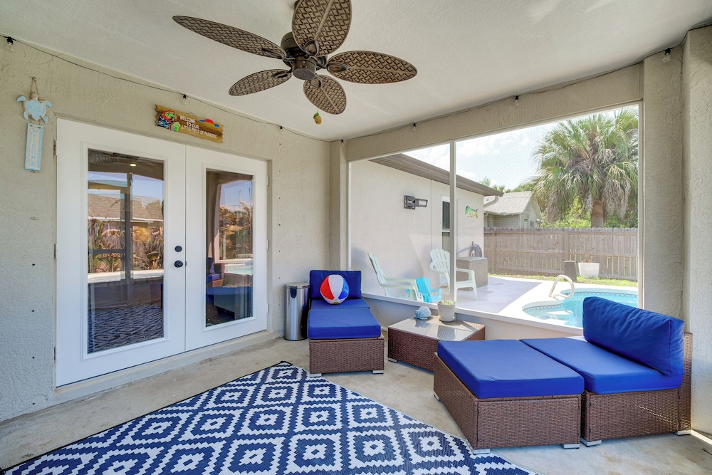 Fun in the Sun! Modern Palm Bay Gem w/ Pool + Yard