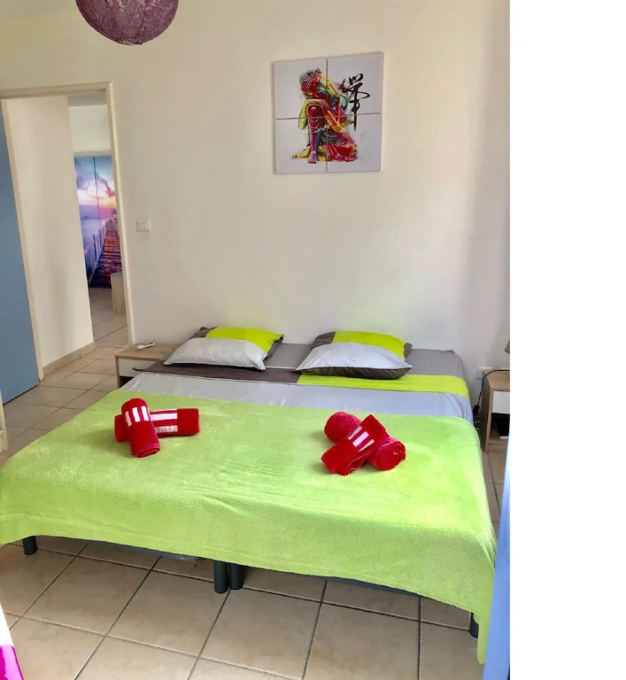 Casa Coco F3 on the 1st Floor on the Road of the Beaches 2 Showers 2 Toilet