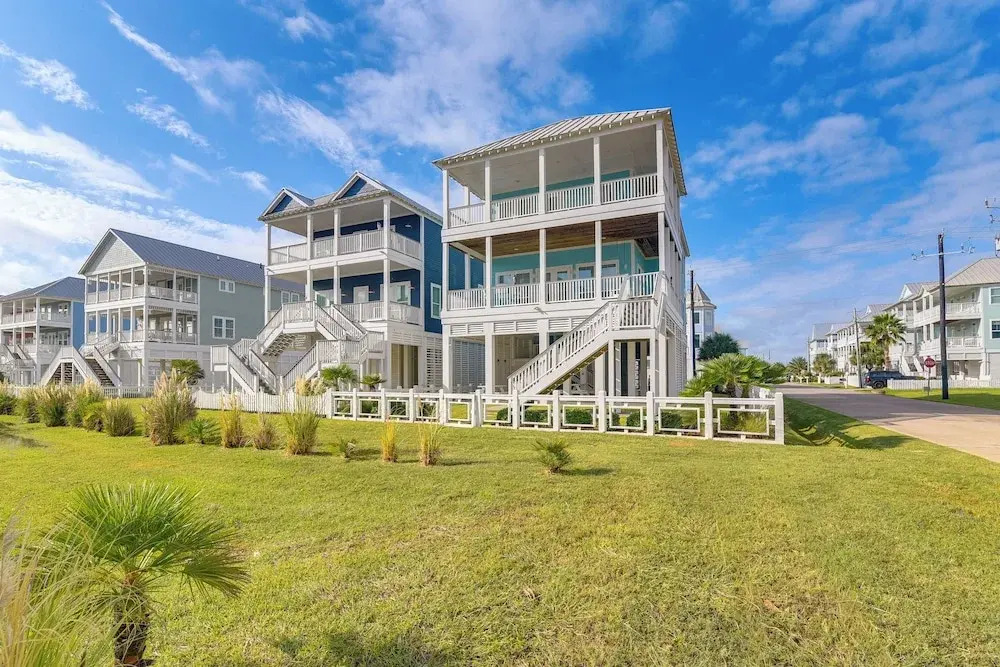 Walk to Galveston Beach: Family Gem w/ Balconies!