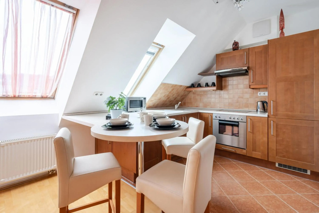 Beautiful apartment with parking garage & AC