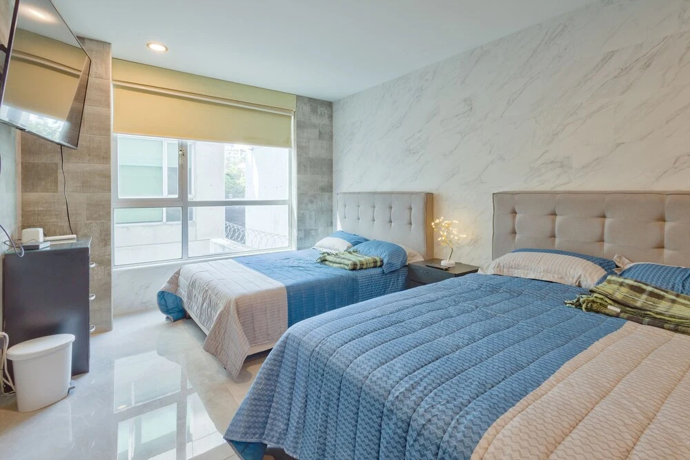 Homey 2BD w Gym Cibeles La Roma