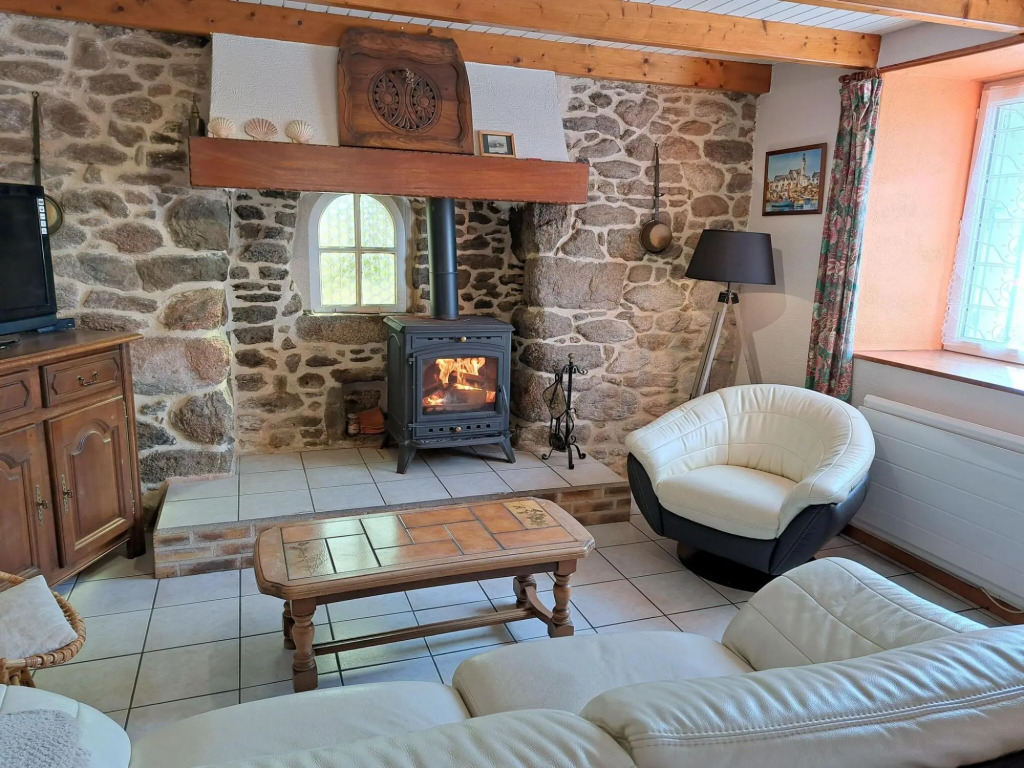 Stone House in Brittany Near Sandy Beaches