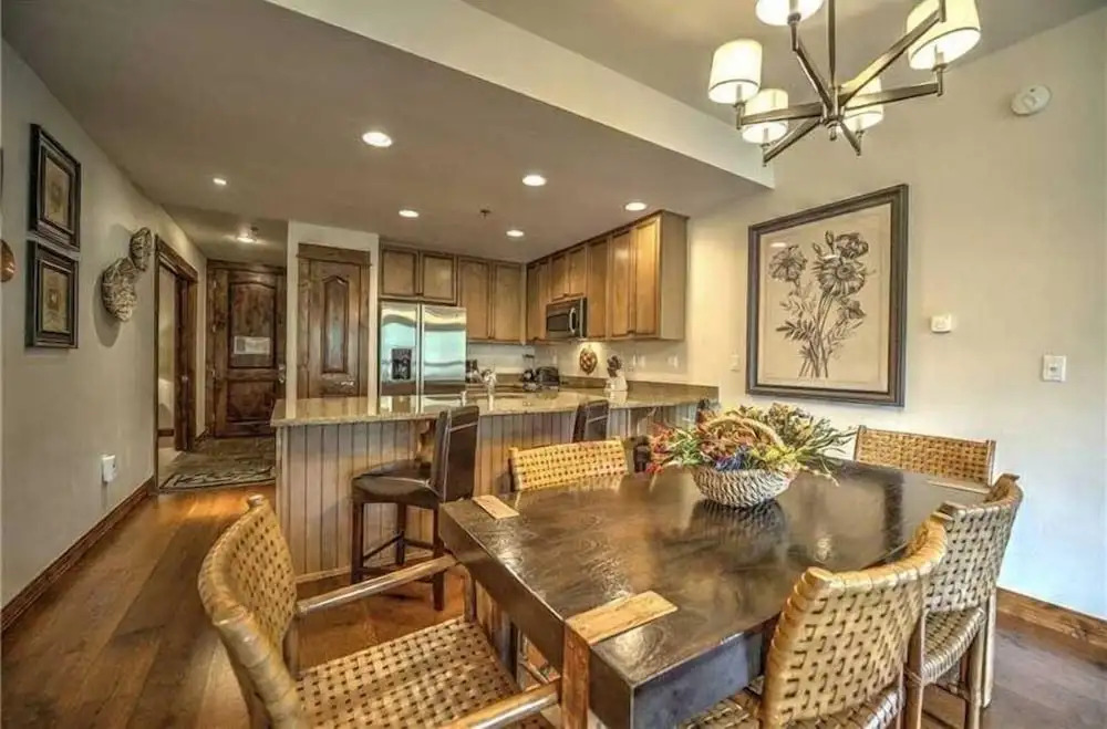 Luxury 1 Bedroom Ski in, Ski Out Mountain Vacation Rental Just Steps from the Snowflake Ski Lift in Breckenridge
