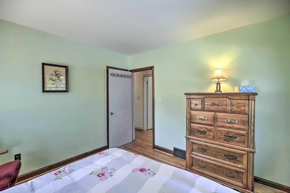 Quaint Creekside Home w/ Spacious Deck & Yard