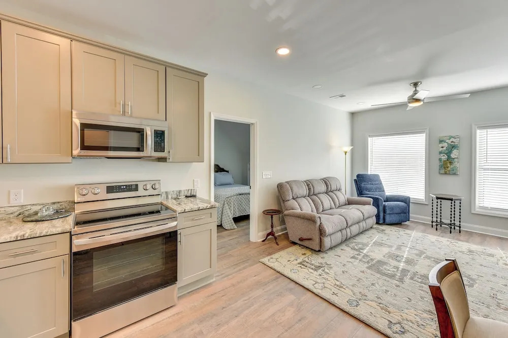 Walk to Old Town: Quiet Bluffton Vacation Rental