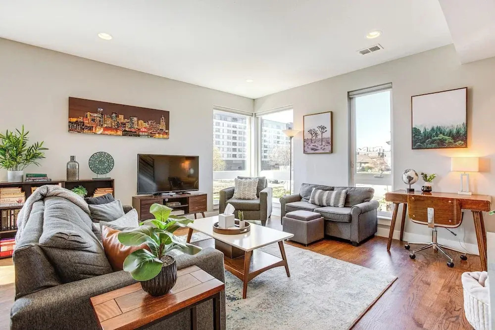 Walk to Mile High Stadium: Modern Denver Townhome