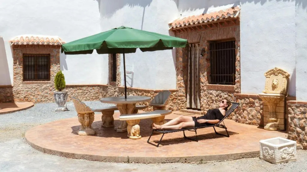 2 bedrooms house with city view and enclosed garden at Purullena