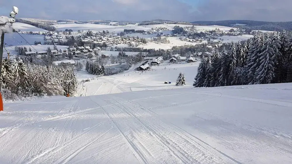 House Sunshine on the ski Slope